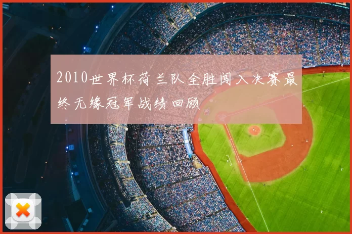 2010世界杯荷兰队全胜闯入决赛最终无缘冠军战绩回顾